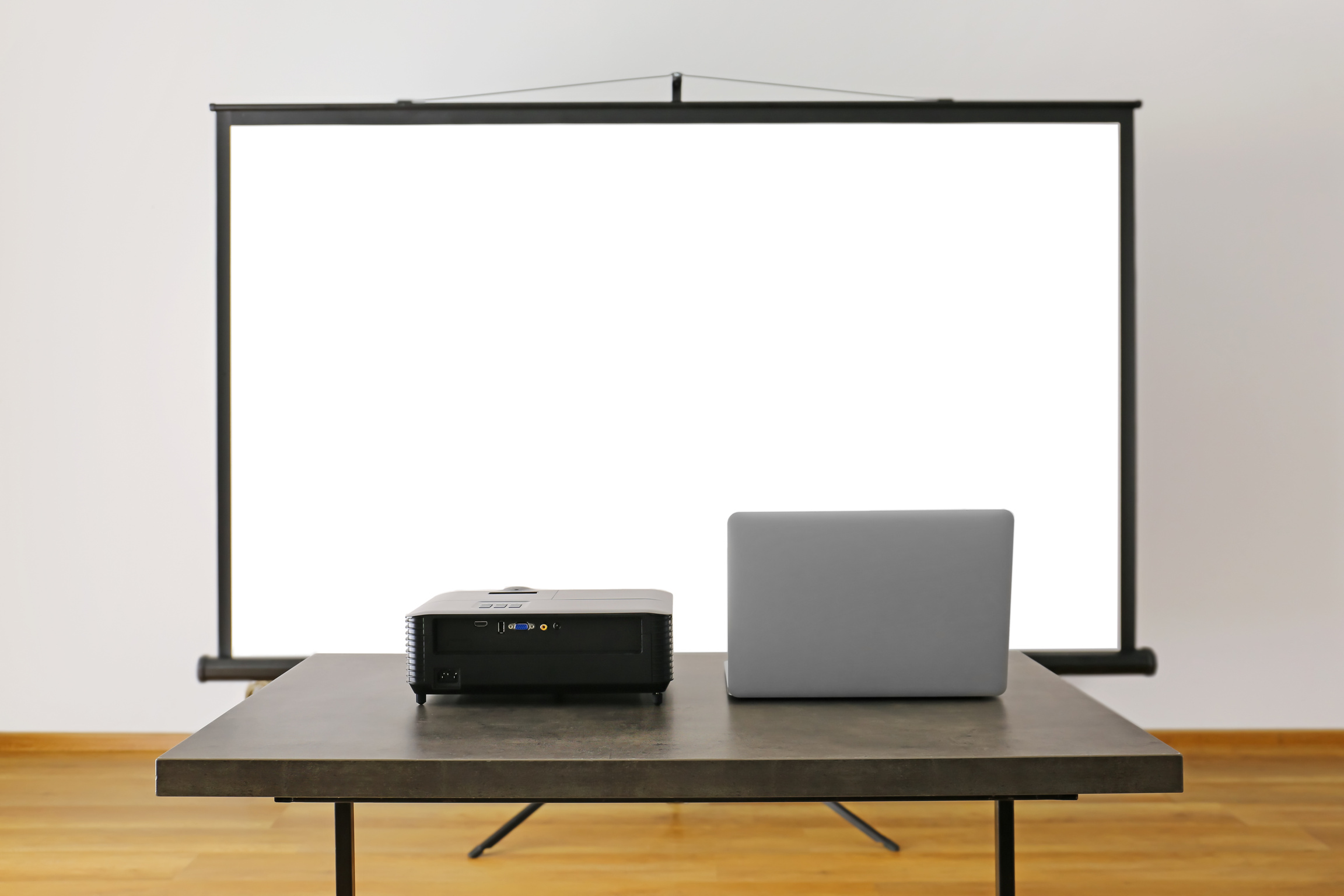 Video Projector with Laptop